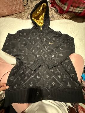 Billabong Black Jacket with Gold Lining